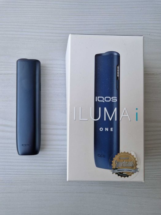 IQOS ILUMAi ONE Albastru, stare buna, folosit doar 6 luni, cablu USB nefolosit