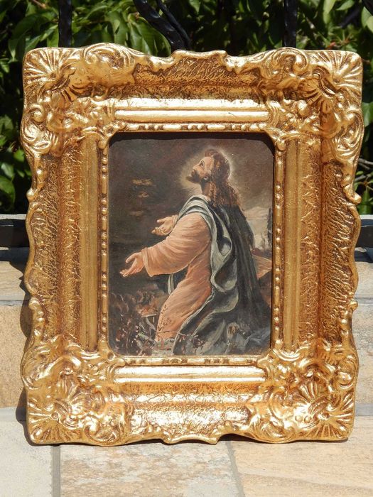 Tablou pictura Rugaciunea lui Iisus in Gradina Ghetsimani 33X38 cm
