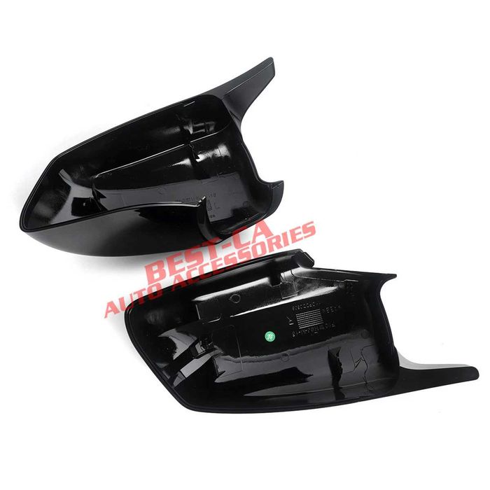 Capace oglinzi cu cleme pentru montaj direct Batman / M-Style compatibile cu BMW Seria 5 F10, F11 (2010-2013) pre lci – Negru Lucios