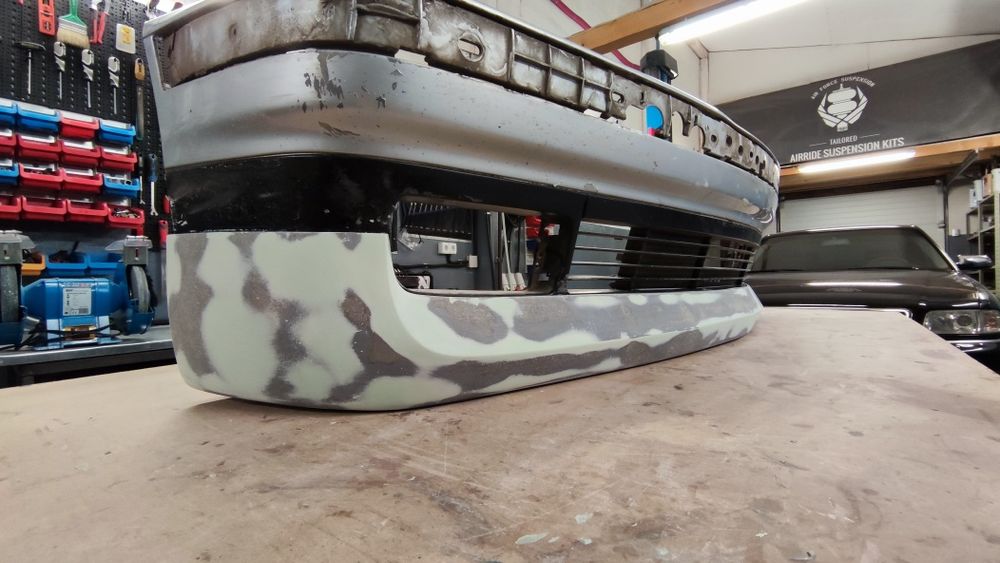 Lip/Prelungire bara BMW E36 Zender style, fibra de sticla