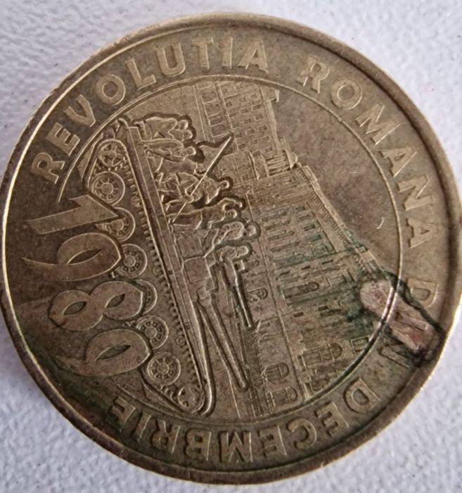 Vand moneda originala aniversară de la BCR cu Revolutia din 1989