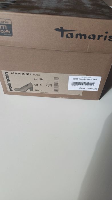 Кожени обувки Tamaris