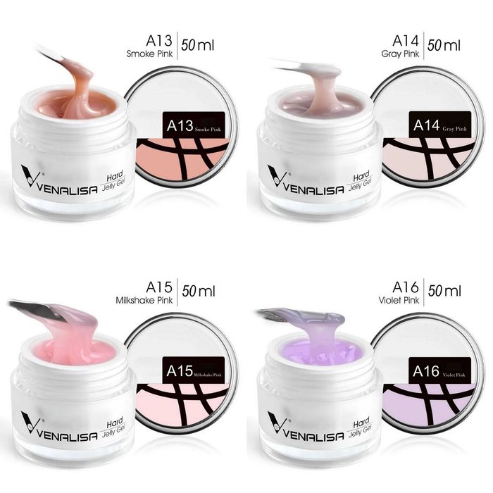 50мл VenaLisa Hard Jelly Uv/Led  гел за изграждане