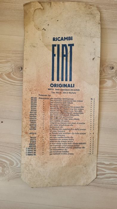 Комплект гарнитури за двигател за Fiat 600 D