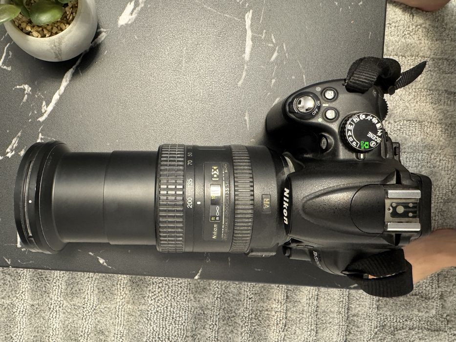 Dslr Nikon D5000+obiectiv 18-200 mm