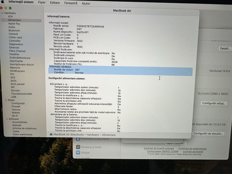 Macbook Air 13”, 2018, i5, 8gb ram, 128 Gb