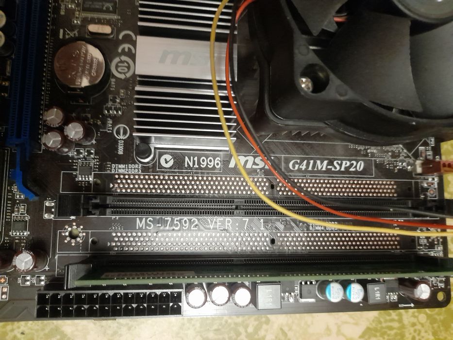 Плата MSI g41 m-sp20 + e3400 + 2 gb ddr 3 + куллер