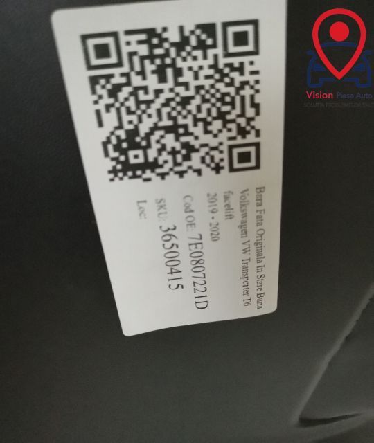 Bara Fata Originala In Stare Buna Volkswagen VW Transporter T6 [faceli