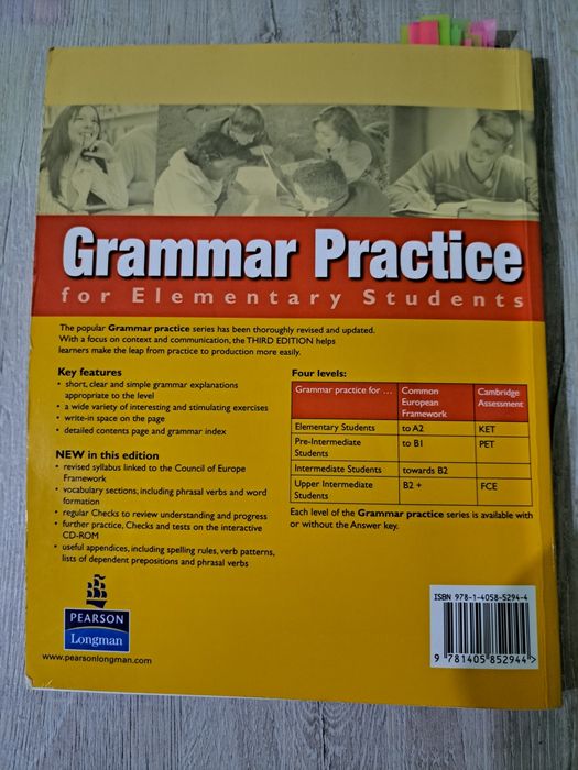 Grammar Practice for Elementary Students (with key) + CD-ROM