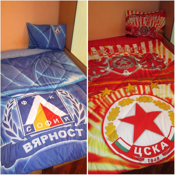 Спални комплекти на Левски,Цска,Ботев Плд и Локо Плд 140/200см