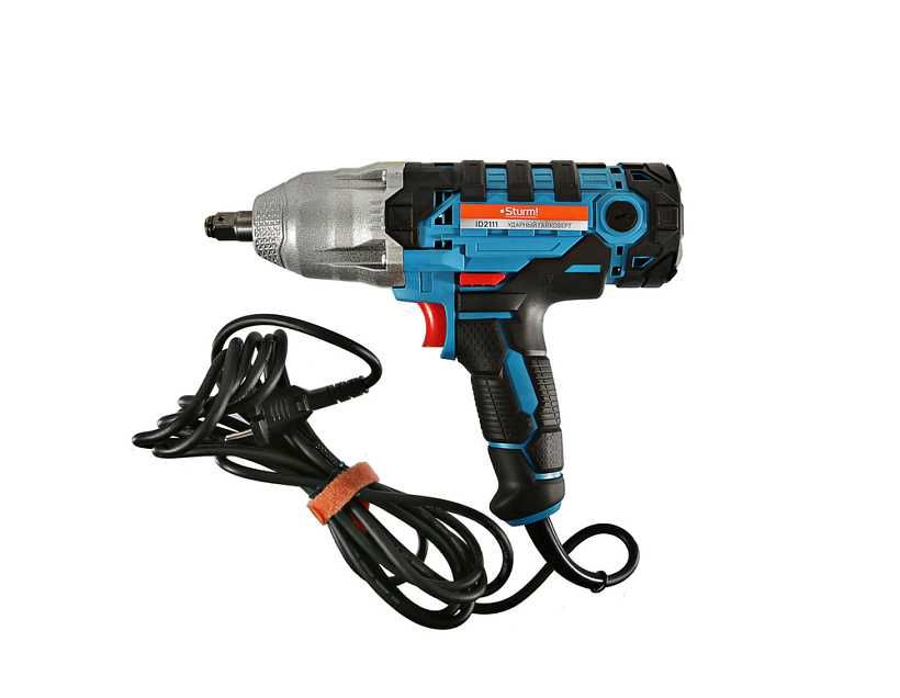 Сетевой гайковерт. Быстрая замена щеток. Шнур 4м. Кейс.