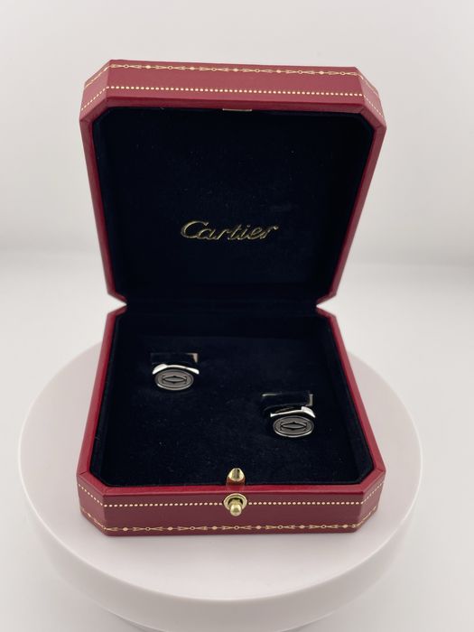 Серебряные Запонки  Cartier