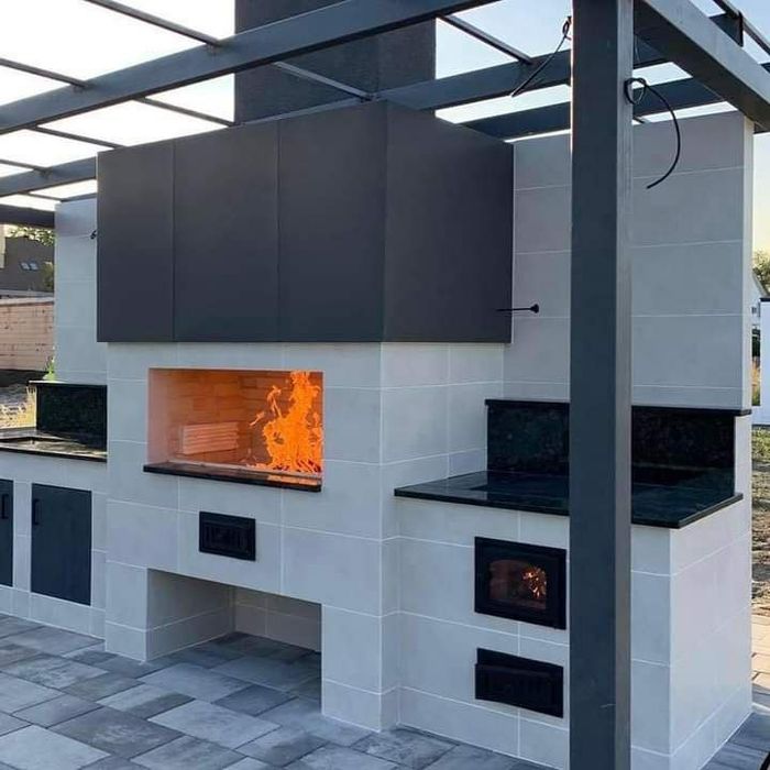 СОВРЕМЕННЫЕ Летние кухни. Помпейскую печь.. Барбекю