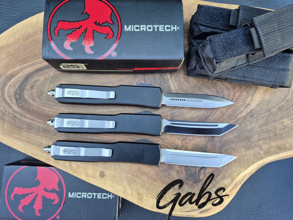 Автоматичен нож MICROTECH Ultratech НОВ  модел  с текстилен калъф