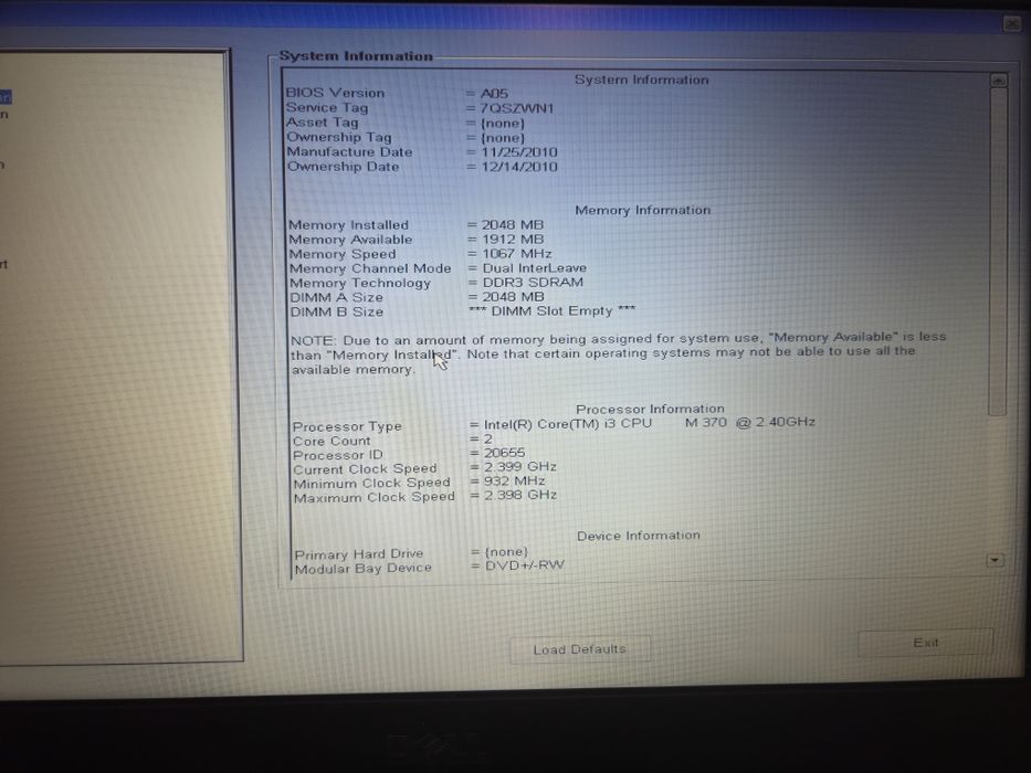 Dezmembrez Laptop Dell Latitude E6510