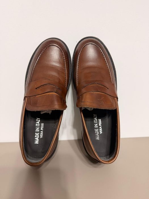Mocasini/loafers de piele maro