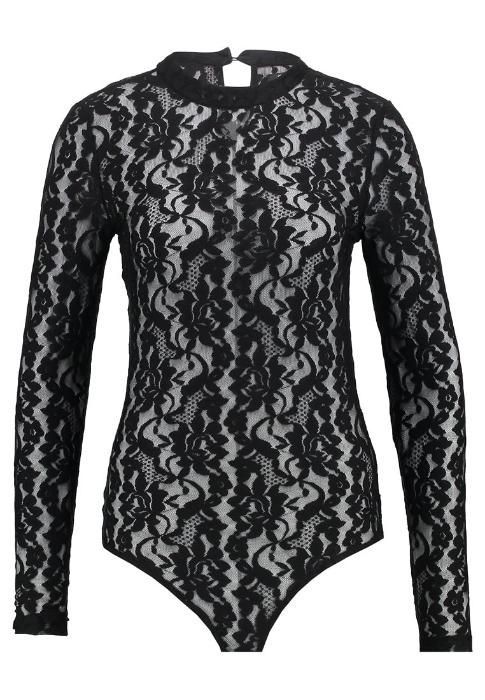 Body negru marime L cu dantelă de la Soaked In Luxury Danemarca.