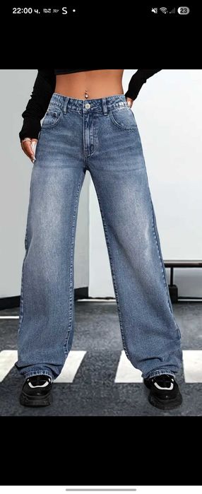 Дамски сини дънки