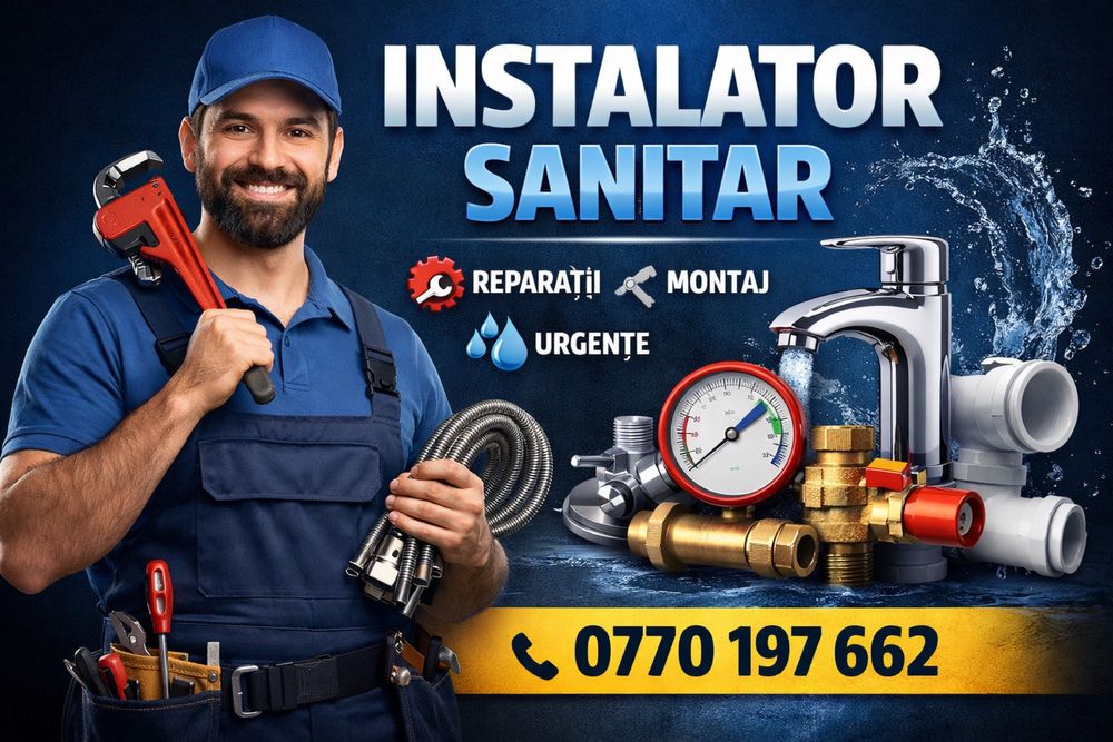 Instalator Sanitar Non-Stop — Intervenții Rapide și Profesionale!