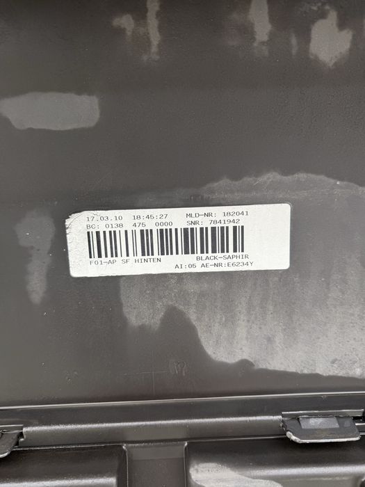 Bara spate M pachet BMW Seria 7 F01 F02