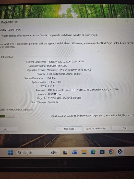 Laptop Dell Latitude 7420