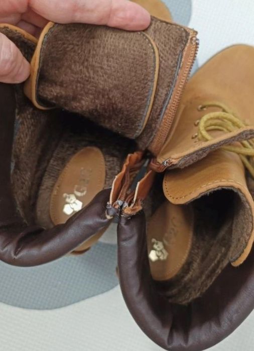 Botine călduroase, Nr 37, branț 24 cm , toc  8 cm