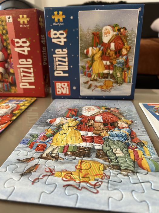 Set 5 puzzle copii (Frozen, Paw Patrol, Craciun) – 40 lei
