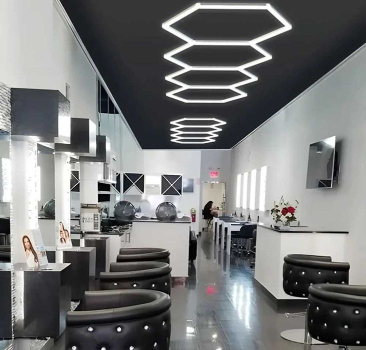 Модульное освещение соты, стрелки, ромбы