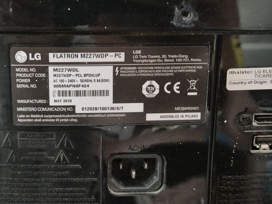 Tv LG Flatron 22 inch full hd