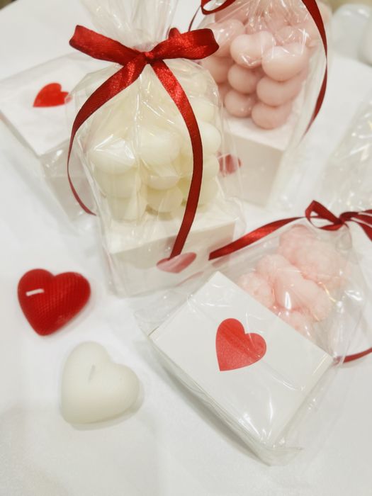 Ароматни свещи сърце, мече, букети, рози и др. Различни видове и р-ри