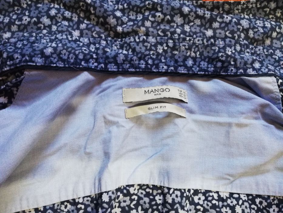 Vând cămașă casual-elegantă, bărbați, culoare bleu-albastru, mărimea S