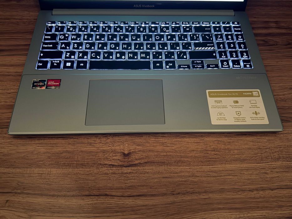 Asus VivoBook Go 15 Blue`Ryzen 7320U/8GB DDR5/256GB NVMe/Full HD/Бат 6ч/Подсветка