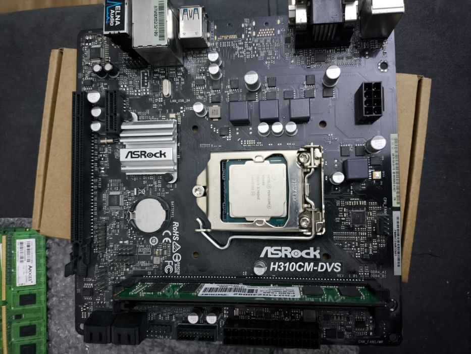 комплект h310cm-dvs + проц + озу