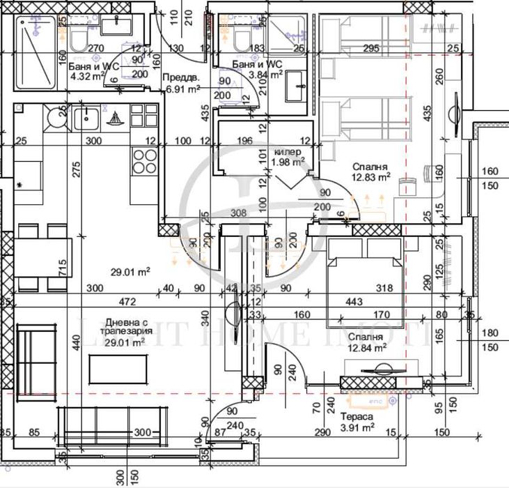 Продава се Тристаен апартамент в Пловдив, Тракия - 104 кв.м за 1151 €/кв.м - Снимка #15
