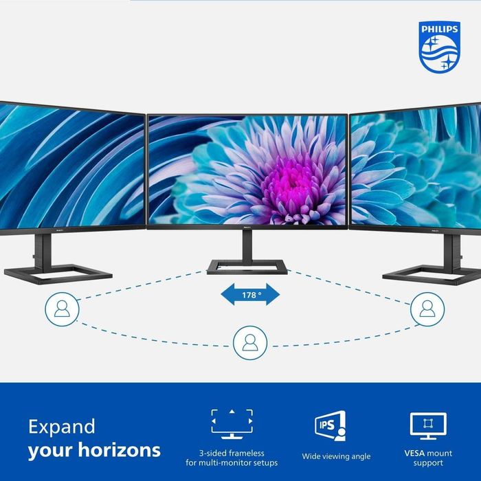 Монитор PHILIPS 288E2E 28" 4K UHD 3840x2160 IPS, 120% sRGB, FreeSync