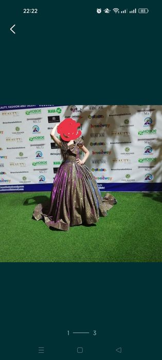 Продам вечернее платье на девочку,возможен прокат