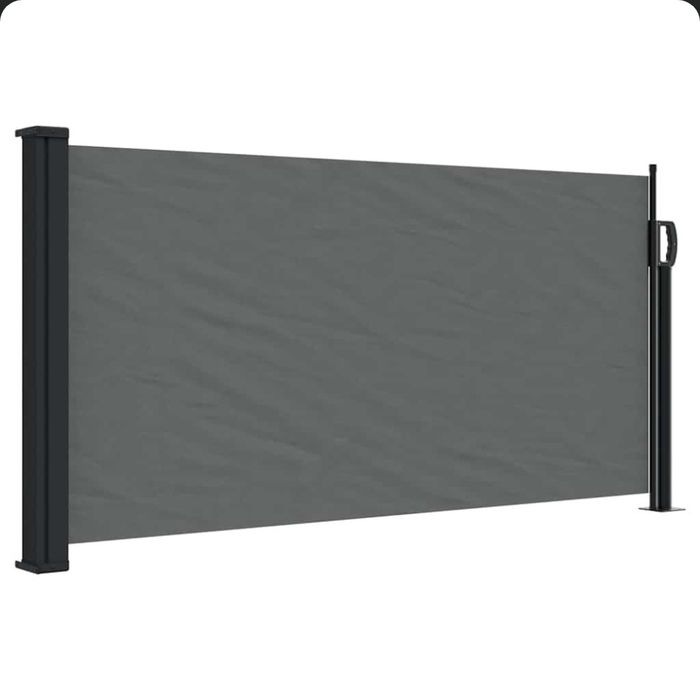 Copertină laterală retractabilă antracit 100x500 cm