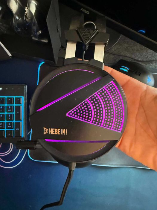 Gamdias HEBE M1 RGB геймърски слушалки – перфектно състояние