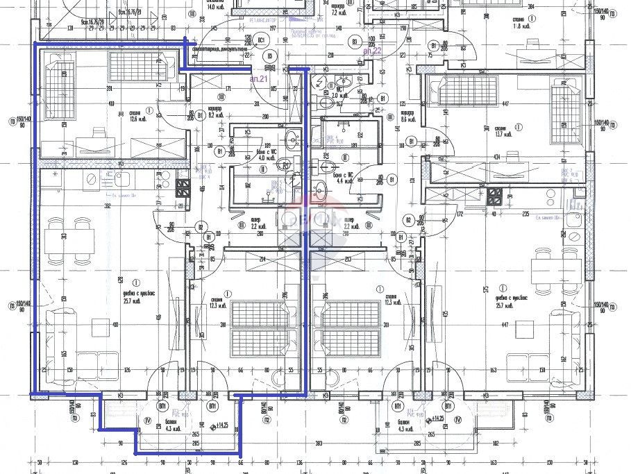 Продава се Тристаен апартамент в Варна, Левски - 89 кв.м за 1120 €/кв.м - Снимка #5