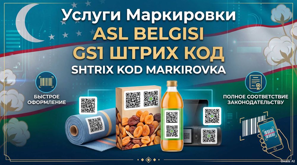 Услуги маркировки | Asl Belgisi | GS1 | Штрих-коды | Shtrix kod