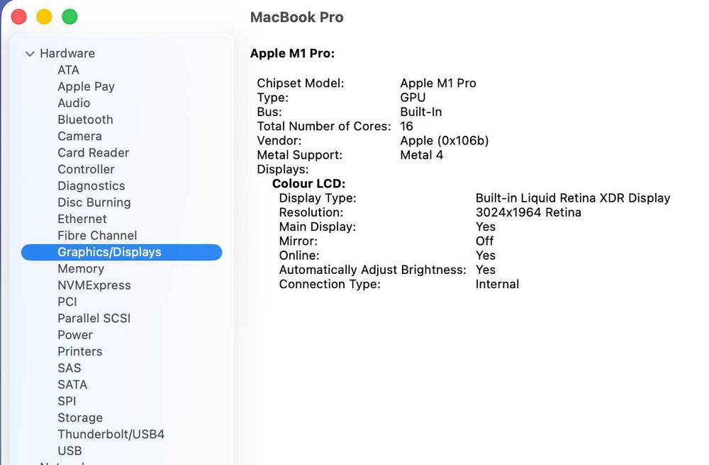 MacBook Pro 14" 2021 – M1 Pro, 16GB RAM, 1TB SSD – Stare foarte buna