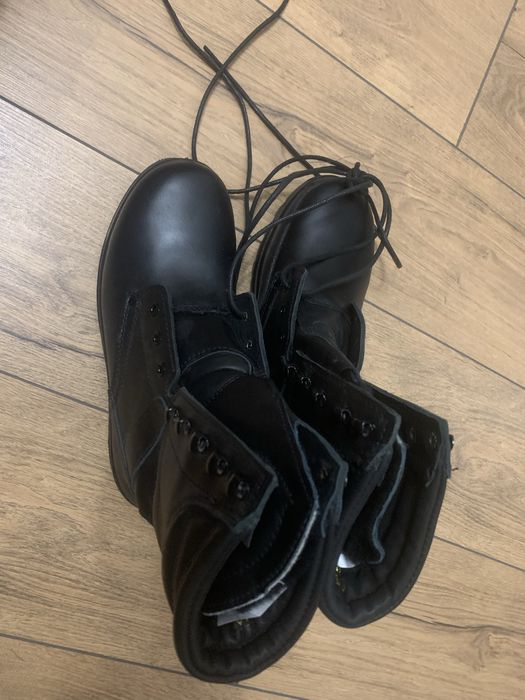 Берцы кожаные новые, мех натуральный