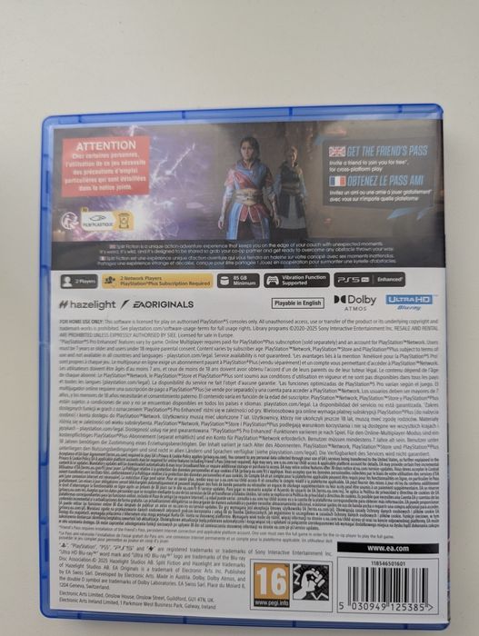 Продам игру Split Fiction PS5