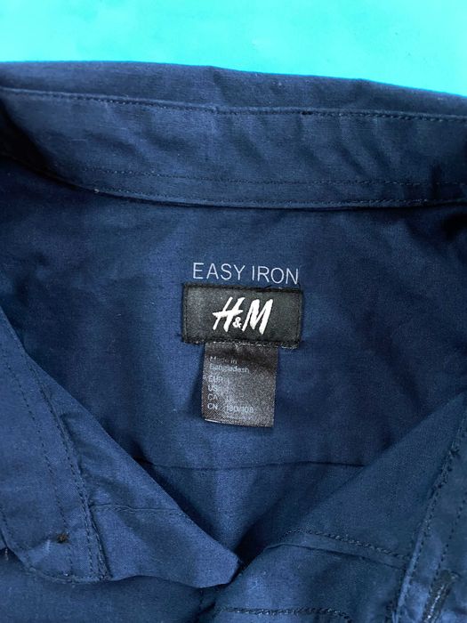 Cămașă bărbătească H&M , bleumarin, mărime L