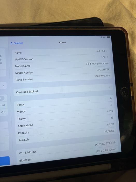 Ipad 9 silver с калъф, матови протектори и два химикала