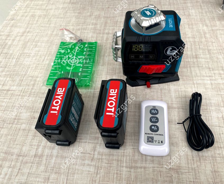 Бепул доставка лазер лазерный уровень 4D лазер новый Biyoti/ Milwaukee