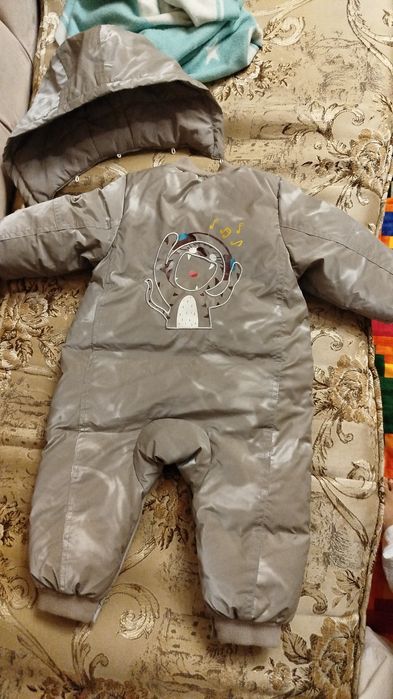 Детский комбинезон серый