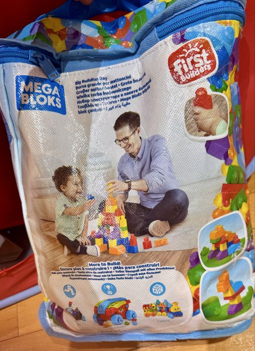 Палатка макуин, тунел, дървена кутия за играчки и конструктор