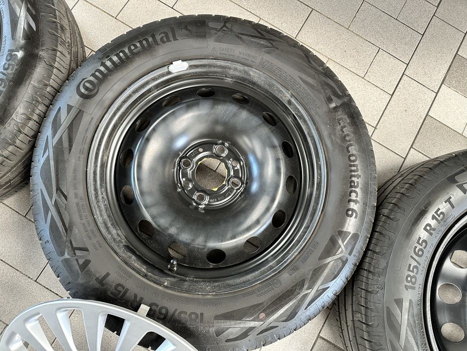 Set jante tabla 15” si anvelope 4x98 originale Fiat500