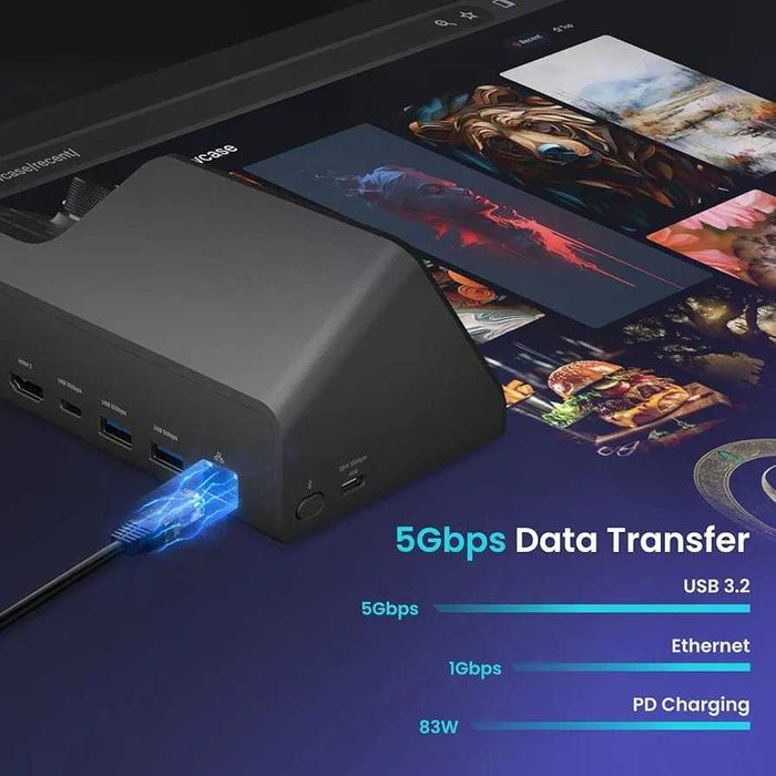 HiDock H1E USB C докинг станция с AI гласов рекордер